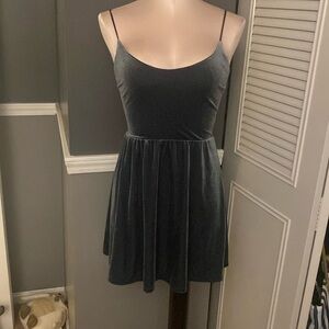 Velvet dress says extra small